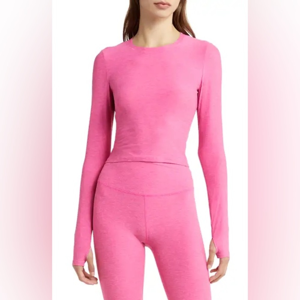 Beyond Yoga Overlap Cutout Crop Top